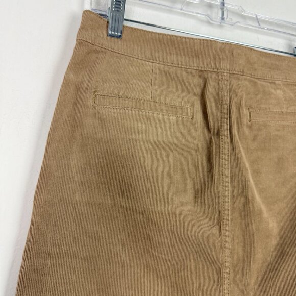 Tory Burch Lucitano Skirt in Beach Wood Corduroy Mini Buttons Size 0 EUC - Picture 8 of 9